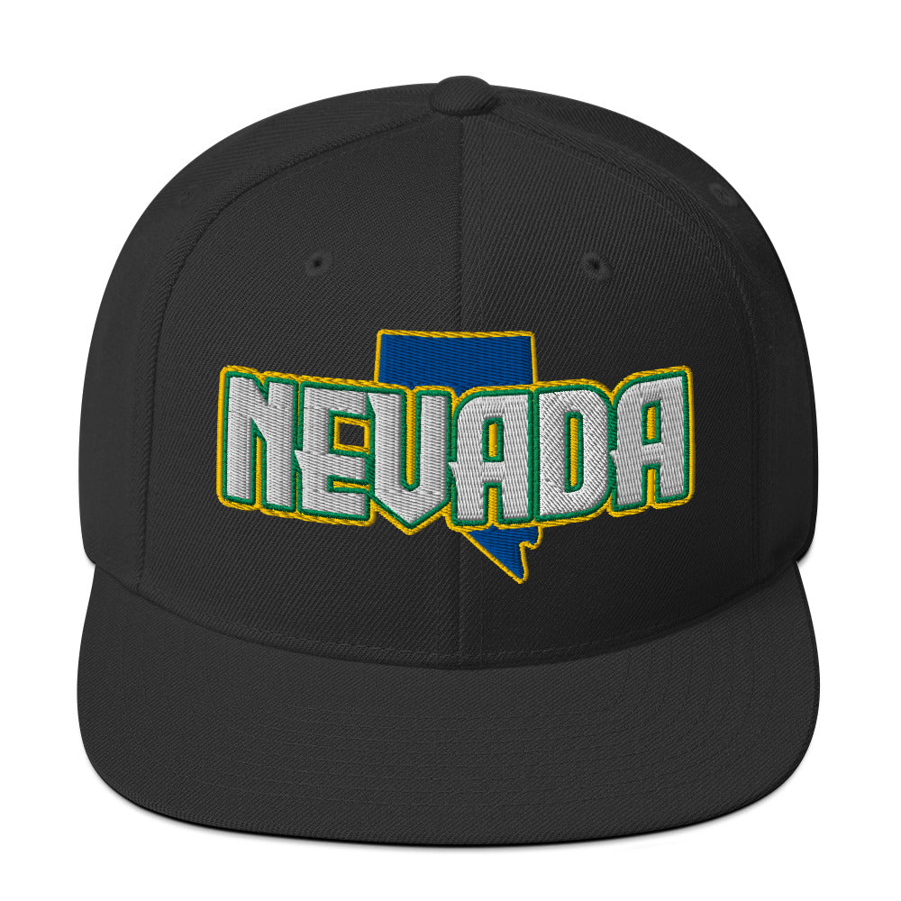 ${Nevada Baseball Cap} ${Cap with Nevada State map and Nevada name on it.} ${xadaprints.com} ${XADA PRINTS}