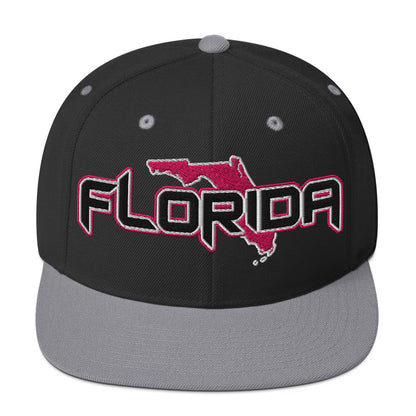 ${Florida Baseball Cap} ${Cap with Florida State map and Florida name on it.} ${xadaprints.com} ${XADA PRINTS}