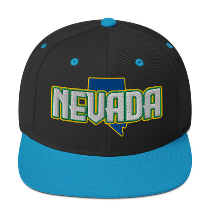 ${Nevada Baseball Cap} ${Cap with Nevada State map and Nevada name on it.} ${xadaprints.com} ${XADA PRINTS}