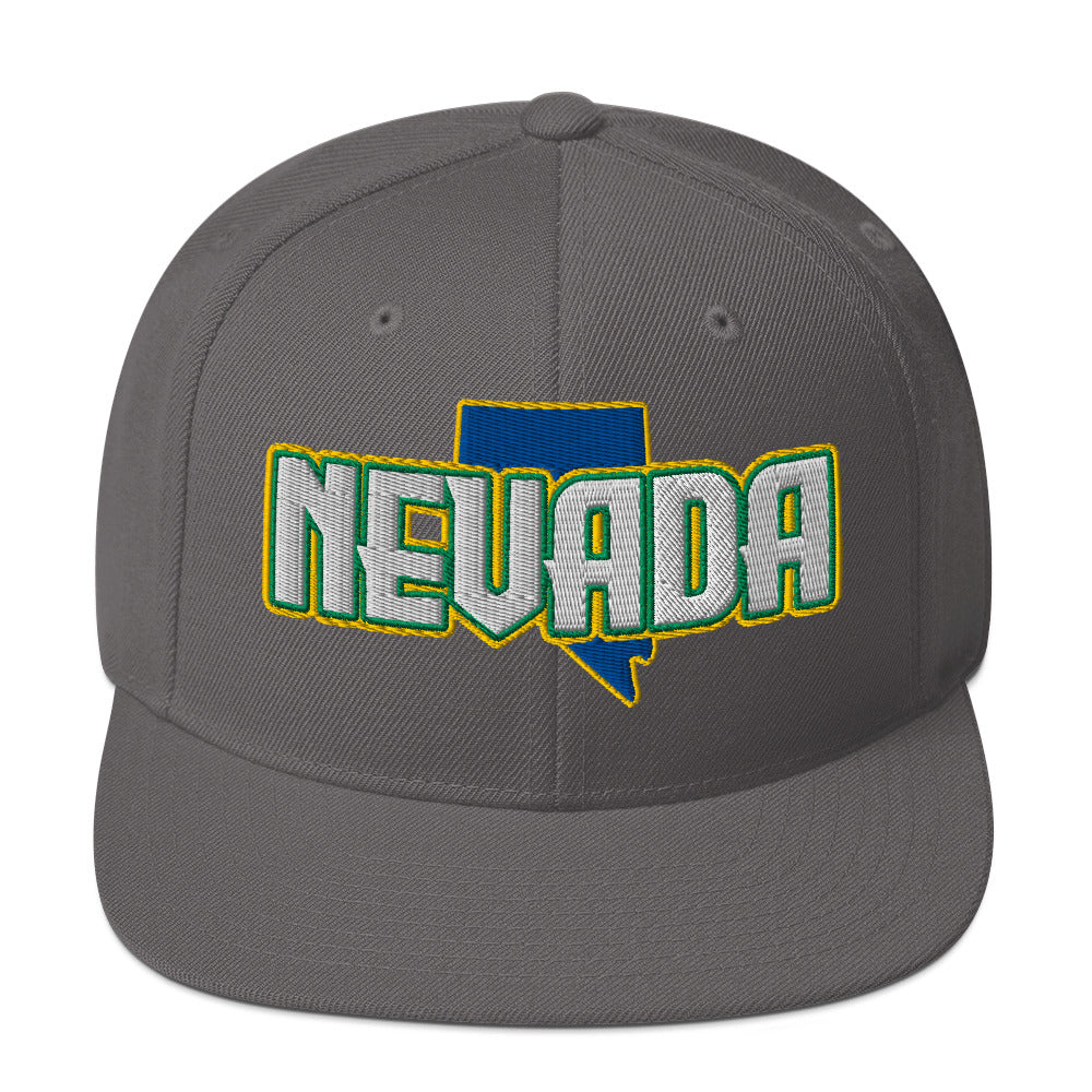 ${Nevada Baseball Cap} ${Cap with Nevada State map and Nevada name on it.} ${xadaprints.com} ${XADA PRINTS}