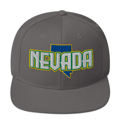 ${Nevada Baseball Cap} ${Cap with Nevada State map and Nevada name on it.} ${xadaprints.com} ${XADA PRINTS}