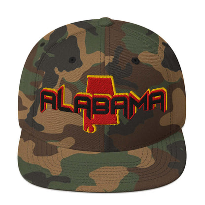 ${Alabama Baseball Cap} ${Cap with Alabama State map and Alabama name on it.} ${xadaprints.com} ${XADA PRINTS}