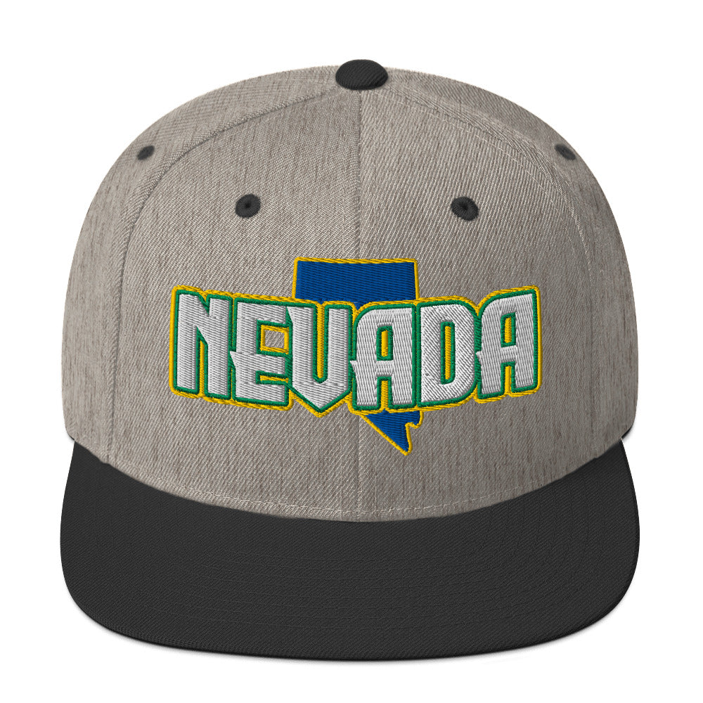 ${Nevada Baseball Cap} ${Cap with Nevada State map and Nevada name on it.} ${xadaprints.com} ${XADA PRINTS}