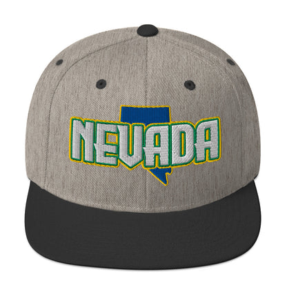 ${Nevada Baseball Cap} ${Cap with Nevada State map and Nevada name on it.} ${xadaprints.com} ${XADA PRINTS}