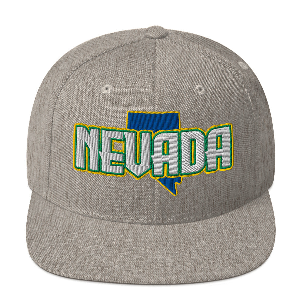 ${Nevada Baseball Cap} ${Cap with Nevada State map and Nevada name on it.} ${xadaprints.com} ${XADA PRINTS}