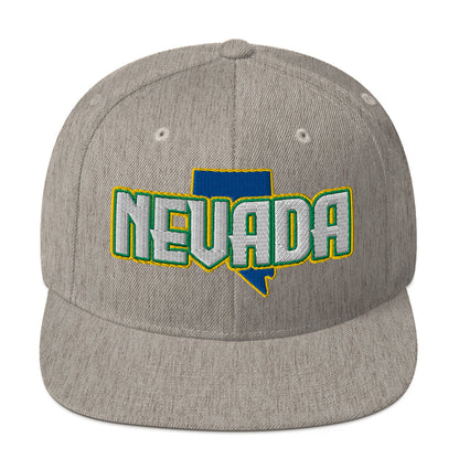${Nevada Baseball Cap} ${Cap with Nevada State map and Nevada name on it.} ${xadaprints.com} ${XADA PRINTS}