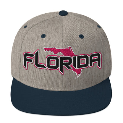 ${Florida Baseball Cap} ${Cap with Florida State map and Florida name on it.} ${xadaprints.com} ${XADA PRINTS}