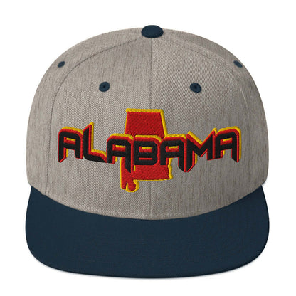 ${Alabama Baseball Cap} ${Cap with Alabama State map and Alabama name on it.} ${xadaprints.com} ${XADA PRINTS}