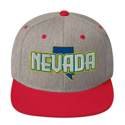 ${Nevada Baseball Cap} ${Cap with Nevada State map and Nevada name on it.} ${xadaprints.com} ${XADA PRINTS}