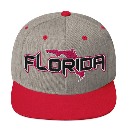 ${Florida Baseball Cap} ${Cap with Florida State map and Florida name on it.} ${xadaprints.com} ${XADA PRINTS}