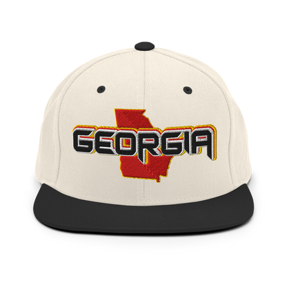 ${Georgia Baseball Cap} ${Cap with Georgia State map and Georgia name on it.} ${xadaprints.com} ${XADA PRINTS}