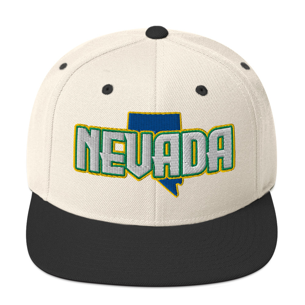 ${Nevada Baseball Cap} ${Cap with Nevada State map and Nevada name on it.} ${xadaprints.com} ${XADA PRINTS}