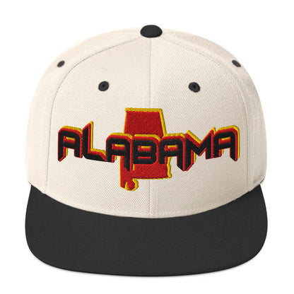 ${Alabama Baseball Cap} ${Cap with Alabama State map and Alabama name on it.} ${xadaprints.com} ${XADA PRINTS}