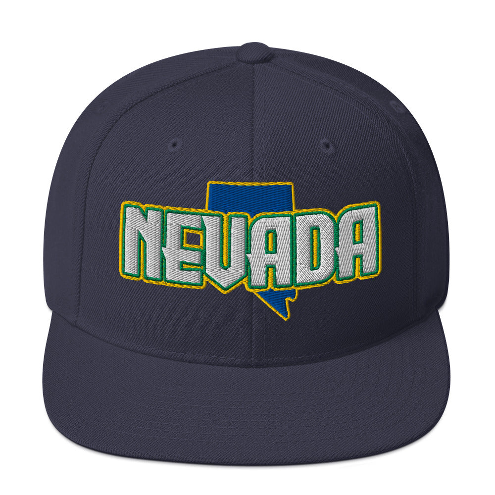 ${Nevada Baseball Cap} ${Cap with Nevada State map and Nevada name on it.} ${xadaprints.com} ${XADA PRINTS}