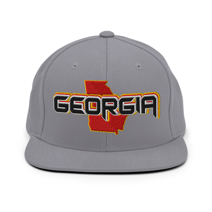 ${Georgia Baseball Cap} ${Cap with Georgia State map and Georgia name on it.} ${xadaprints.com} ${XADA PRINTS}