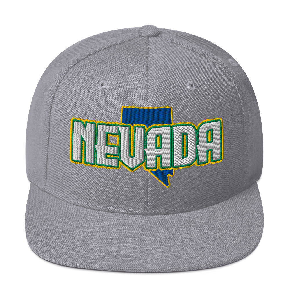 ${Nevada Baseball Cap} ${Cap with Nevada State map and Nevada name on it.} ${xadaprints.com} ${XADA PRINTS}