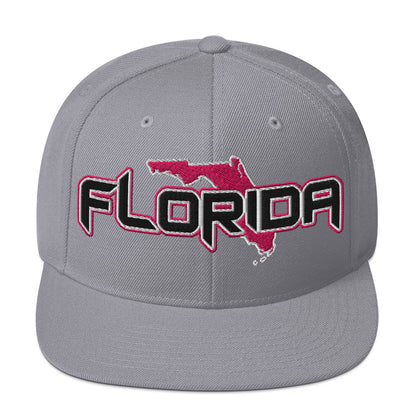 ${Florida Baseball Cap} ${Cap with Florida State map and Florida name on it.} ${xadaprints.com} ${XADA PRINTS}